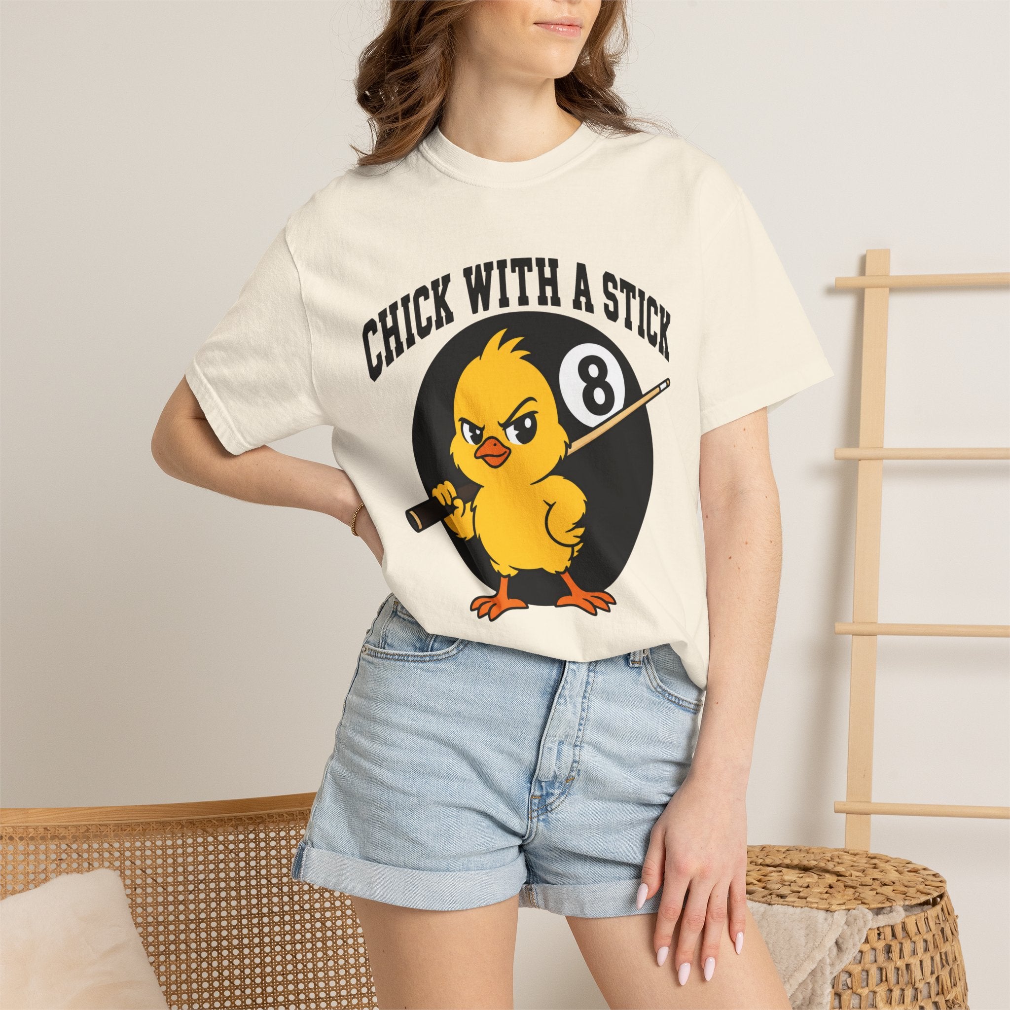Chicke With A Stick T-Shirt